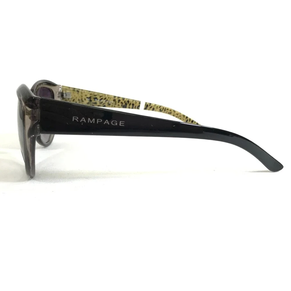 Rampage Sunglasses RS10009 GRY-35 Black Brown Cat Eye Frames with Purple Lenses